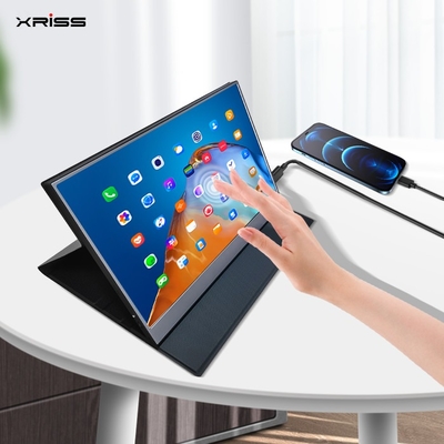 Moniteur portable de 15,6 pouces en gros FHD 4K Tactile sans contact Moniteur portable avec port HDMI de type c