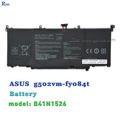 qualité  B41N1526 15.2V 64Wh Laptop Battery For ASUS ROG Strix GL502 GL502V GL502VS DB71 usine