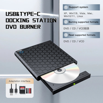 Disque dur externe pour le lecteur de CD-DVD USB 3.0 USB C